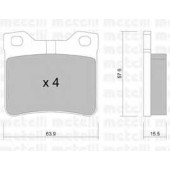 Колодки тормозные дисковые для PEUGEOT 406(8B,8C,8E/F), 607(9D,9U) <b>METELLI 22-0192-1</b>