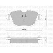 Колодки тормозные дисковые для FORD MONDEO(B4Y,B5Y,BWY) / RENAULT KANGOO Express(FC0/1#), KANGOO(KC0/1#) <b>METELLI 22-0319-0</b>