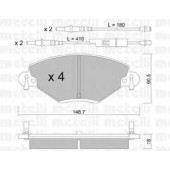 Колодки тормозные дисковые для CITROEN C5(DC#,DE#,RC#,RE#) <b>METELLI 22-0331-0</b>
