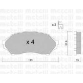Колодки тормозные дисковые для MAZDA 323 F(BJ), FAMILIA(BJ) <b>METELLI 22-0387-0</b>