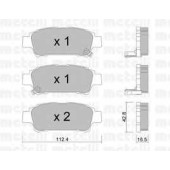 Колодки тормозные дисковые для TOYOTA AVENSIS(#ACM2#, #CLM2#), PREVIA(ACR3#, ACR5#, AHR5#, CLR3#, GSR5#, MCR3#) <b>METELLI 22-0428-0</b>