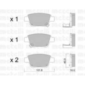 Колодки тормозные дисковые для TOYOTA AVENSIS(T25, T25#), COROLLA(CDE12#, R1#, ZDE12#, ZER#, ZZE12#), PREVIA(ACR3#, ACR5#, AHR5#, CLR3#, GSR5#, MCR3#) <b>METELLI 22-0451-0</b>