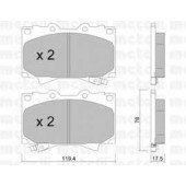 Колодки тормозные дисковые для LEXUS LX(UZJ100) / TOYOTA LAND CRUISER 100(FZJ1#,UZJ1#) <b>METELLI 22-0452-0</b>