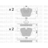 Колодки тормозные дисковые для BMW X5(E70,F15,F85), X6(E71,E72,F16,F86) <b>METELLI 22-0644-4</b>