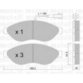Колодки тормозные дисковые для CITROEN JUMPER / FIAT DUCATO(250,290) / PEUGEOT BOXER <b>METELLI 22-0708-0</b>