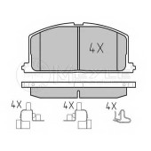 Колодки тормозные дисковые передний для TOYOTA CAMRY, CARINA, CELICA, COROLLA FX, COROLLA, MR, PASEO, STARLET, TERCEL <b>MEYLE 025 208 7015 / MBP0042</b>