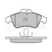 Колодки тормозные дисковые передний для MERCEDES SPRINTER(901, 902, 903, 904), V(638/2), VITO(638) / VW LT(2, 2DA, 2DB, 2DC, 2DD, 2DE, 2DF, 2DH, 2DK) <b>MEYLE 025 215 7620 / MBP0158</b>