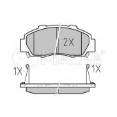Колодки тормозные дисковые передний для HONDA ACCORD(CB,CC,CD,CE,CF), CIVIC(MA,MB,MC), CR(RD), LEGEND(KA8,KA9), PRELUDE(BB), SHUTTLE(RA) <b>MEYLE 025 216 5118/W / MBP0174</b>