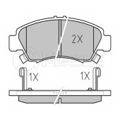 Колодки тормозные дисковые передний для HONDA CIVIC(EG,EH,EJ,EK,EM1), JAZZ(GD,GE), LOGO(GA3) <b>MEYLE 025 216 9715/W / MBP0184</b>