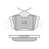 Колодки тормозные дисковые задний для MITSUBISHI CARISMA(DA#), COLT CZC(RG), COLT(Z2#A,Z3#A), SPACE STAR(DG#A) / VOLVO S40(VS), V40(VW) <b>MEYLE 025 218 6115 / MBP0208</b>