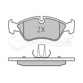 Колодки тормозные дисковые передний для DAEWOO ARANOS, CIELO, ESPERO, NEXIA / OPEL ASTRA, CALIBRA, KADETT, OMEGA, VECTRA <b>MEYLE 025 218 6217 / MBP0209</b>