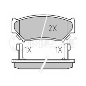 Комплект тормозных колодок, дисковый тормоз <b>MEYLE 025 219 0715/W</b>