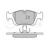 Колодки тормозные дисковые передний для BMW 3(E36,E46), Z3(E36), Z4(E85) <b>MEYLE 025 232 8717 / MBP0788</b>