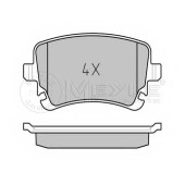 Колодки тормозные дисковые задний для AUDI A4, A6, A8 / VW MULTIVAN, TRANSPORTER <b>MEYLE 025 233 2617 / MBP0321</b>