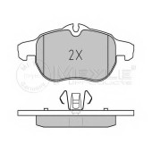 Колодки тормозные дисковые передний для FIAT CROMA(194) / OPEL SIGNUM, VECTRA, ZAFIRA(A05) / SAAB 9-3(YS3D,YS3F) <b>MEYLE 025 234 0220 / MBP0335</b>
