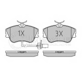 Колодки тормозные дисковые передний для VW TRANSPORTER(70XA, 70XB, 70XC, 70XD, 7DB, 7DK, 7DW) <b>MEYLE 025 234 4519/W / MBP0348</b>