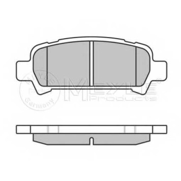 Колодки тормозные дисковые задний для SUBARU FORESTER(SF,SG), IMPREZA(GC,GD,GF,GFC,GG), LEGACY(BE,BH,BL,BP), OUTBACK(BE,BH,BL,BP) <b>MEYLE 025 235 7214/W / MBP0385</b>