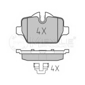 Колодки тормозные дисковые задний для BMW 1(E81,E87), 3(E90,E91) <b>MEYLE 025 236 2316 / MBP0408</b>