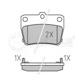 Колодки тормозные дисковые задний для TOYOTA RAV 4(ACA2#,CLA2#,XA2#,ZCA2#) <b>MEYLE 025 236 5614/W / MBP0411</b>
