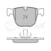Колодки тормозные дисковые задний для BMW 1(E82), 3(E90,E92,E93), 5(E60,E61), 6(E63,E64), 7(E65,E66,E67), X5(E70,F15,F85), X6(E71,E72) <b>MEYLE 025 237 3017 / MBP0433</b>
