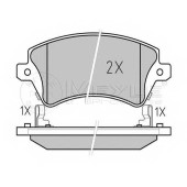 Колодки тормозные дисковые передний для TOYOTA COROLLA(#E11#, #E12J#, #E12T#, CDE12#, NDE12#, ZDE12#, ZZE12#) <b>MEYLE 025 237 6617/W / MBP0445</b>