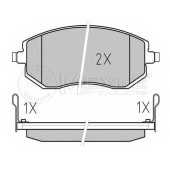 Колодки тормозные дисковые передний для SUBARU FORESTER(SF,SG,SH), IMPREZA(G3,GD,GG,GH,GR), LEGACY(B13#,BE,BH,BL,BP), OUTBACK(BL,BP) <b>MEYLE 025 238 6517/W / MBP0460</b>