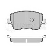 Колодки тормозные дисковые передний для MERCEDES CITAN Mixto, CITAN / NISSAN MICRA, NOTE / RENAULT CAPTUR, CLIO, DUSTER, KANGOO Express, KANGOO, LOGAN EXPRESS, LOGAN, MODUS <b>MEYLE 025 239 7317 / MBP0489</b>