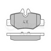 Колодки тормозные дисковые задний для MERCEDES VIANO(W639), VITO(W639) <b>MEYLE 025 240 0817 / MBP0501</b>