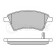 Колодки тормозные дисковые передний для FIAT SEDICI(FY#) / SUZUKI SX4(EY,GY) <b>MEYLE 025 243 9116/W / MBP0588</b>