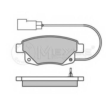 Колодки тормозные дисковые задний для FORD TRANSIT TOURNEO, TRANSIT <b>MEYLE 025 244 8617/W / MBP0606</b>-1