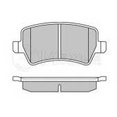 Колодки тормозные дисковые задний для FORD GALAXY(WA6), S-MAX(WA6) / VOLVO S80(AS), V70(BW), XC60, XC70 <b>MEYLE 025 244 9617 / MBP0609</b>