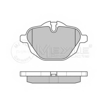 Колодки тормозные дисковые задний для BMW 5(F10,F11,F18), X3(F25), X4(F26), Z4(E89) <b>MEYLE 025 245 6118/PD / MBP0628PD</b>
