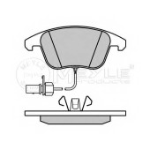 Колодки тормозные дисковые передний для AUDI A4(8K2,8K5,8KH,B8), A5(8F7,8T3,8TA) <b>MEYLE 025 247 0520/W / MBP0657</b>