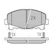 Колодки тормозные дисковые передний для HONDA ACCORD(CU) <b>MEYLE 025 247 6616 / MBP0665</b>