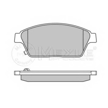 Колодки тормозные дисковые передний для CHEVROLET CRUZE, ORLANDO, TRACKER, VOLT / OPEL AMPERA, ASTRA GTC J, ASTRA, ZAFIRA <b>MEYLE 025 250 3418/W / MBP0687</b>-1