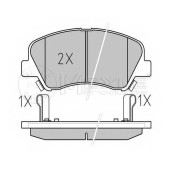 Колодки тормозные дисковые передний для KIA RIO(UB) <b>MEYLE 025 253 4818 / MBP1575</b>