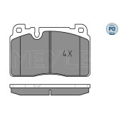 Комплект тормозных колодок, дисковый тормоз <b>MEYLE 025 256 4316/PD</b>