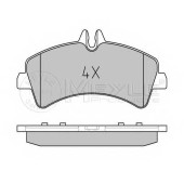 Колодки тормозные дисковые задний для MERCEDES SPRINTER(906) / VW CRAFTER(2E#,2F#) <b>MEYLE 025 292 1720 / MBP0727</b>