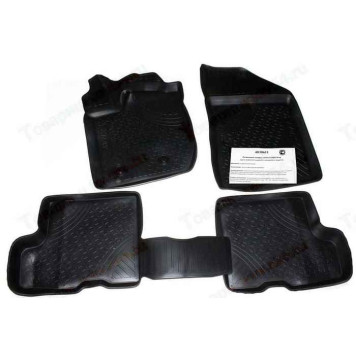 Ковры салона LADA X-Ray резиновые(комплектация без вещевого ящика) <b>MILE 4030611</b>