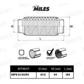 Гофра глушителя (виброкомпенсатор) 63.5X254мм InnerBraid MILES HBFB63.5X254