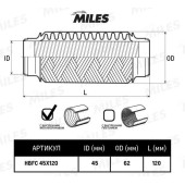 Гофра глушителя (виброкомпенсатор) 45X120мм InterLock MILES HBFC45X120