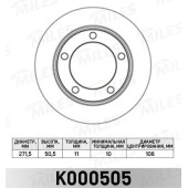 Диск тормозной ВАЗ 2121, 21213, 2123 передний MILES K000505 (2121-3501070)