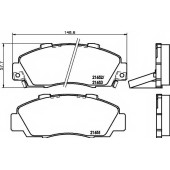Колодки тормозные дисковые для ACURA LEGEND, NSX, TL / HONDA ACCORD, CIVIC, CR, HR, INTEGRA, LEGEND, NSX, ODYSSEY, PRELUDE, SHUTTLE, SMX, STEPWGN <b>MINTEX MDB1543 / 21651</b>