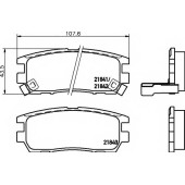 Колодки тормозные дисковые для MITSUBISHI L 400 / SPACE GEAR, L 400, MAGNA, PAJERO, SPACE, VERADA <b>MINTEX MDB1646 / 21840</b>