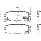 Колодки тормозные дисковые для ACURA SLX / ISUZU MU(#U#), TROOPER(UB), VEHICROSS(#U#) / OPEL FRONTERA(5#MWL4,5#SUD2,6B#), MONTEREY(UBS#) <b>MINTEX MDB1698 / 21875</b>
