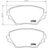 Колодки тормозные дисковые для TOYOTA RAV 4(ACA2#,CLA2#,XA2#,ZCA2#) <b>MINTEX MDB2155 / 23585</b>
