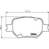 Колодки тормозные дисковые к-т 4 шт. <b>MINTEX MDB2291</b>