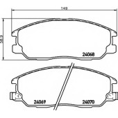 Колодки тормозные дисковые для KIA SORENTO(JC) <b>MINTEX MDB2339 / 24068</b>