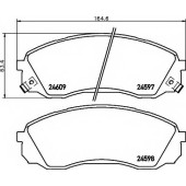 Колодки тормозные дисковые для HYUNDAI H-1 Travel(TQ), H-1(TQ) / KIA CARNIVAL / GRAND CARNIVAL(VQ) <b>MINTEX MDB2921 / 24597</b>