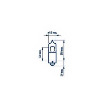 NARVA 17835 - лампа H20W 12V 20W BA9s